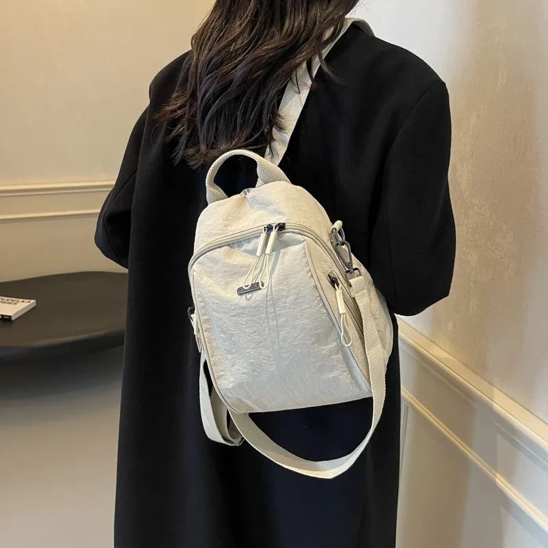 New Large-capacity Commuter Travel Backpack Single Shoulder Fashion Handbag Women's Lightweight Oxford Cloth Backpack