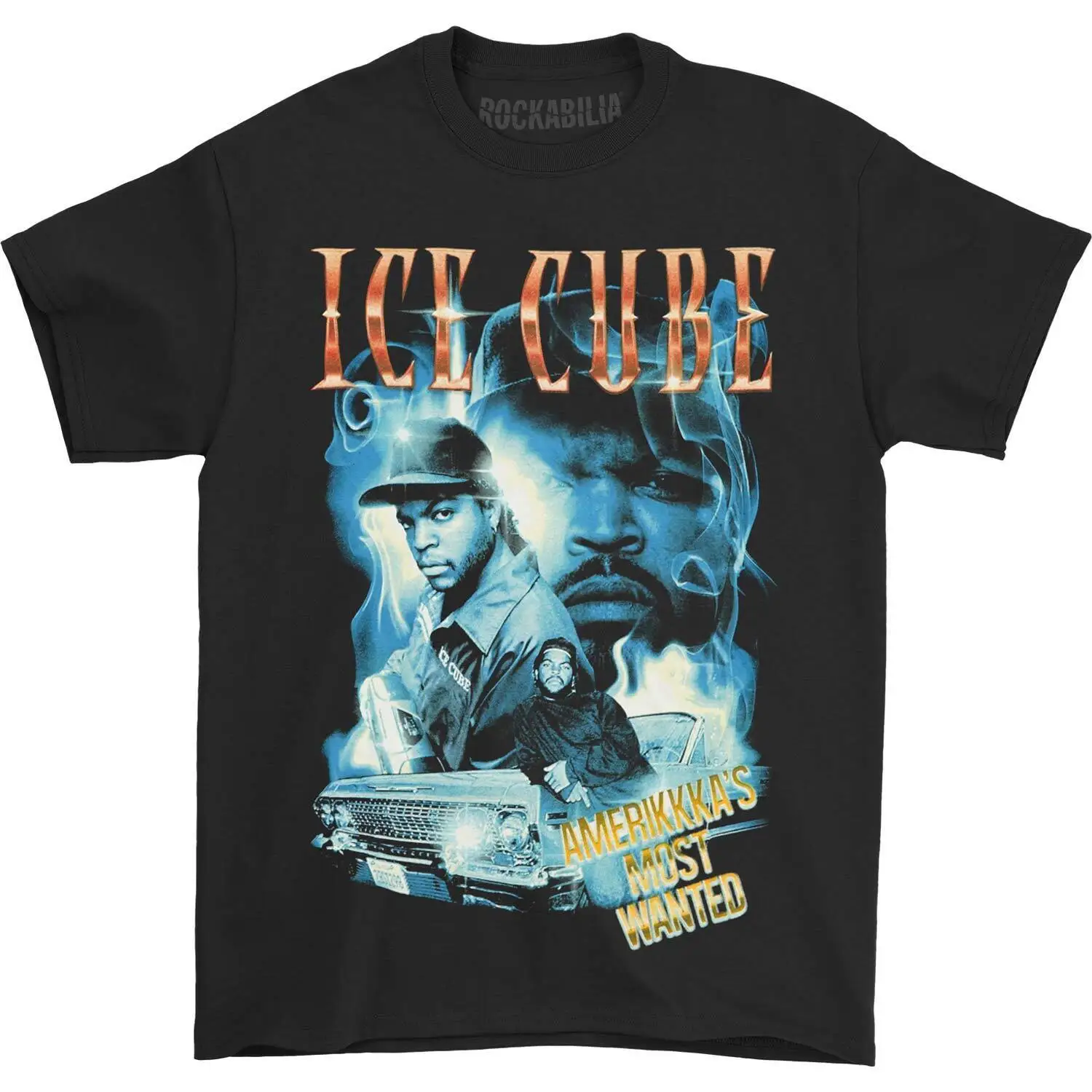 Men'S Ice Cube Amw Smoky Collage T Shirt Medium Black