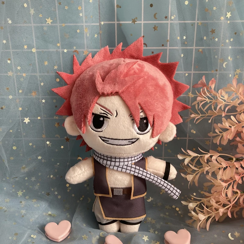 20cm Anime FAIRY TAIL Plush Doll FAIRY TAIL Etherious Natsu Dragneel Action Cute Soft Stuffed Plush Toys