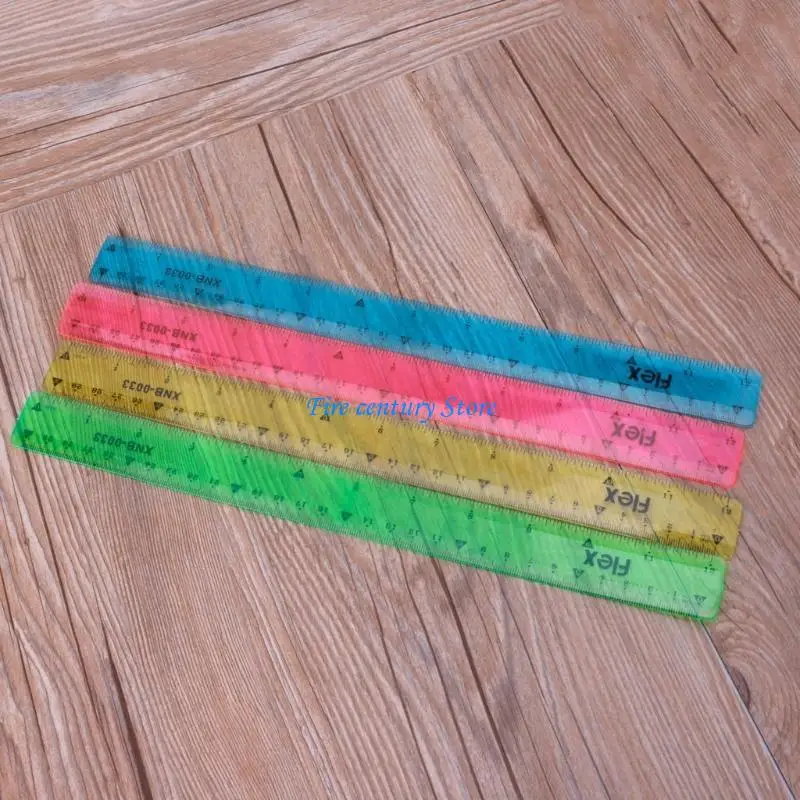 Soft 30cm Ruler Multicolour Flexible Creative Stationery Rule School Supply