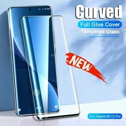 2Pcs Full Cover Curved Tempered Glass For Xiaomi Mi 11 12 13 Pro 12S Ultra 12X Note 10 Lite 13T 11T Pro Screen Protector Film