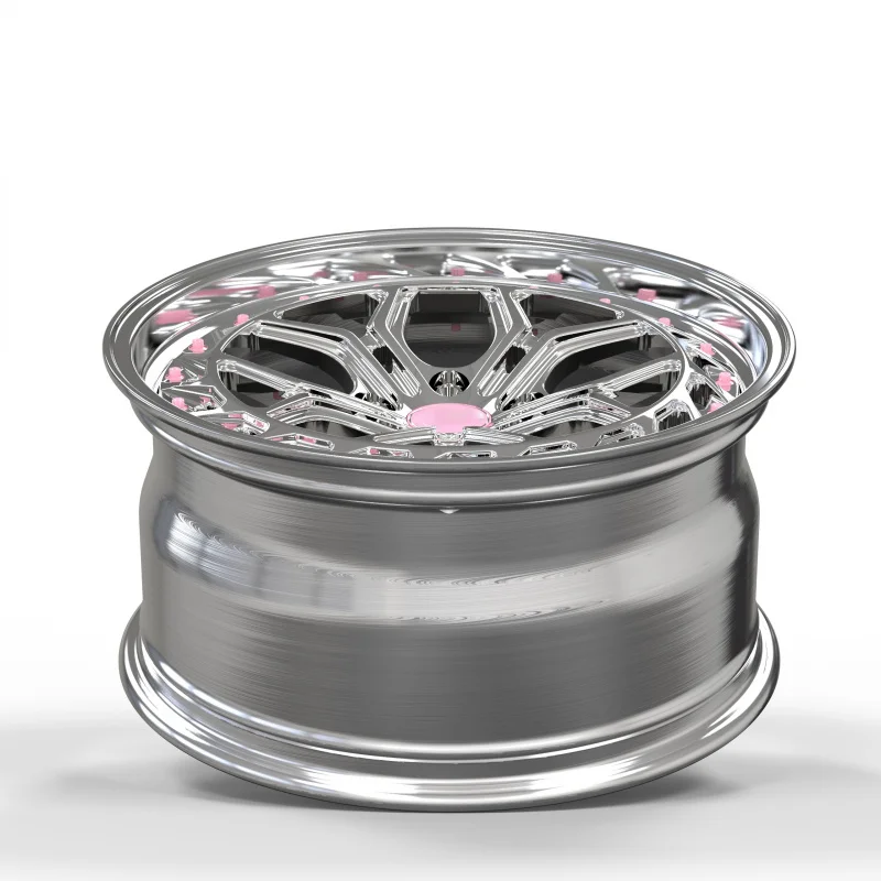 Superior Forged Aluminum Alloy Wheels 16-24 Inch White Electroplated Center Brushed Polished High Strength