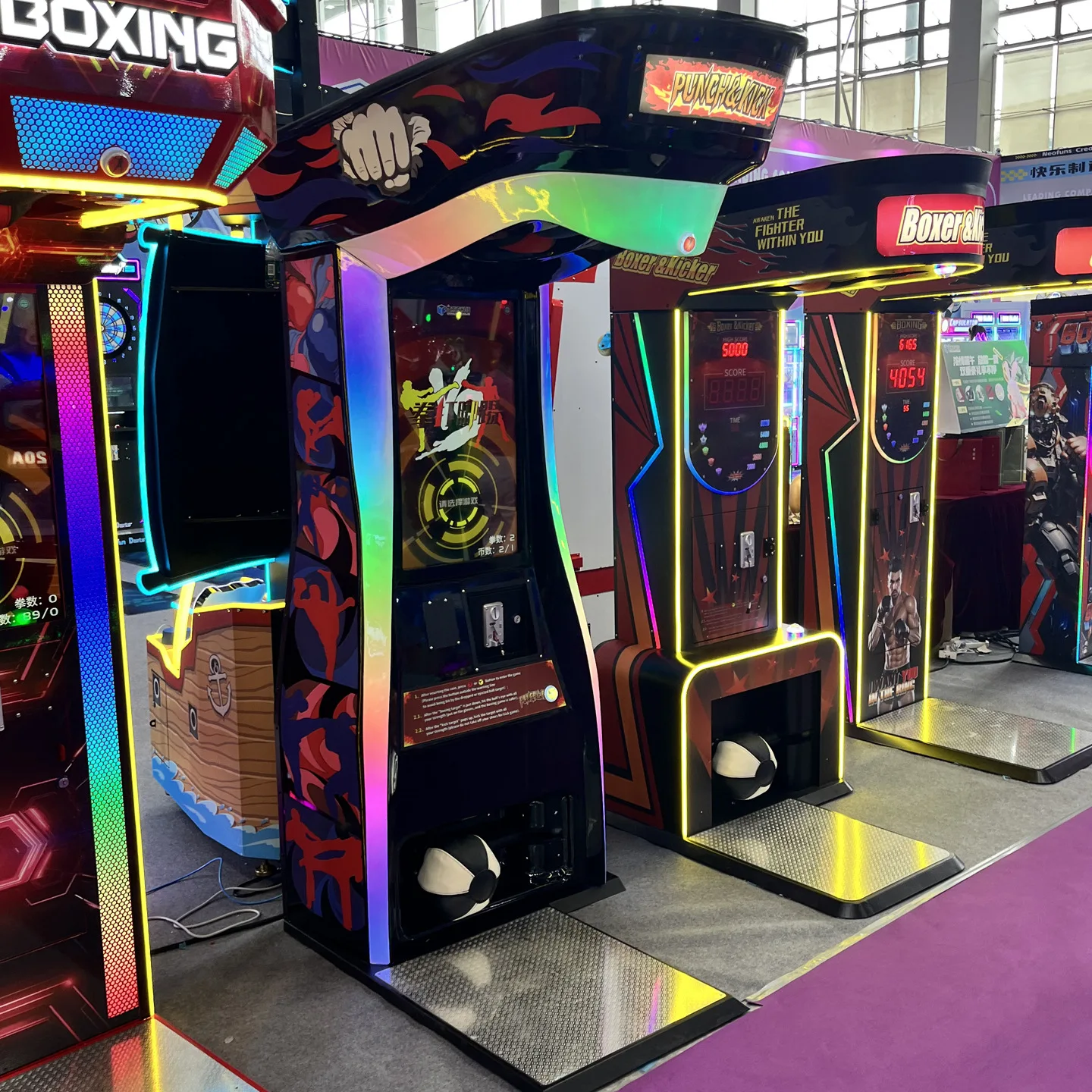 Game City Entertainment Equipment Coin Console Large Force Measurement Hercules Dragon Fist Indoor Boxing Amusement