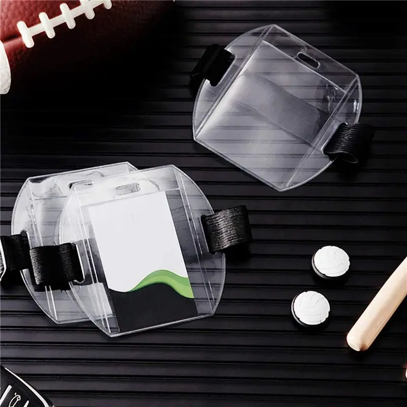 Leading- Badge Holder Armband ID Card Badge Holder With Adjustment Buckle Universal Size For Work Passes (80Pcs)