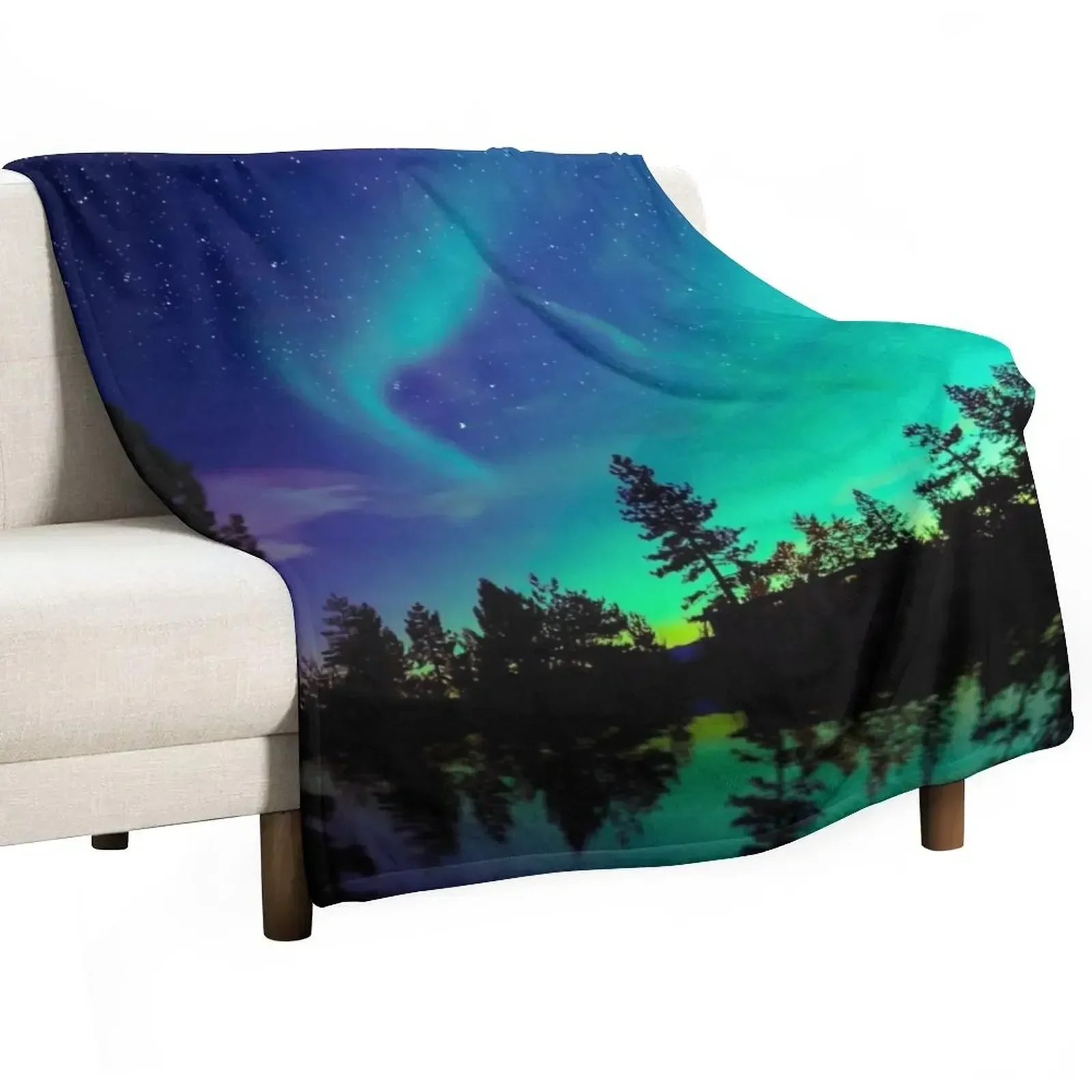 

Northern Lights 4 Throw Blanket Shaggy For Sofa Thin Blankets