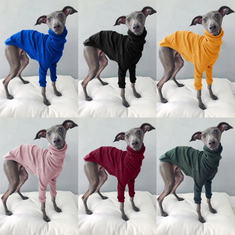 

Cotton Turtleneck Thread Pet Dog Clothes Two-legged Greyhound Whippet Doberman Jacket Comfort Pajamas Spring Summer Pet Coat 5XL