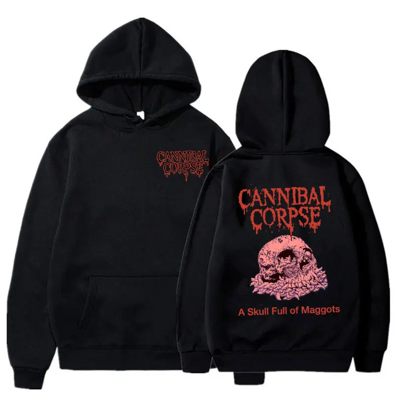 New CANNIBAL CORPSE Printed Hoodies Fashion Metal Rock Aesthetic Autumn Sweatshirt Gothic Top Harajuku Hip-hop Unisex Clothing