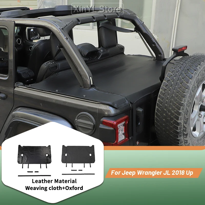 Rear Trunk Pet Isolation Net Cover Protector No Door Mat For Jeep Wrangler JL 2018 Up 4-Door Exterior Accessories