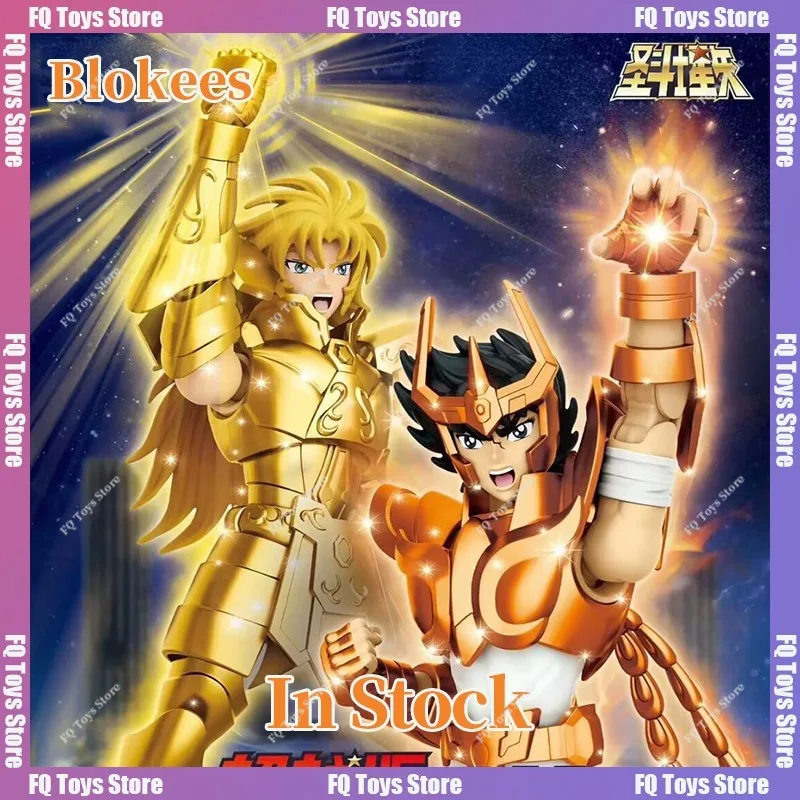 

In Stock Blokees Phoenix Ikki Saint Seiya Gemini Gold Saint Saga Movable Anime Toy Collection Gift