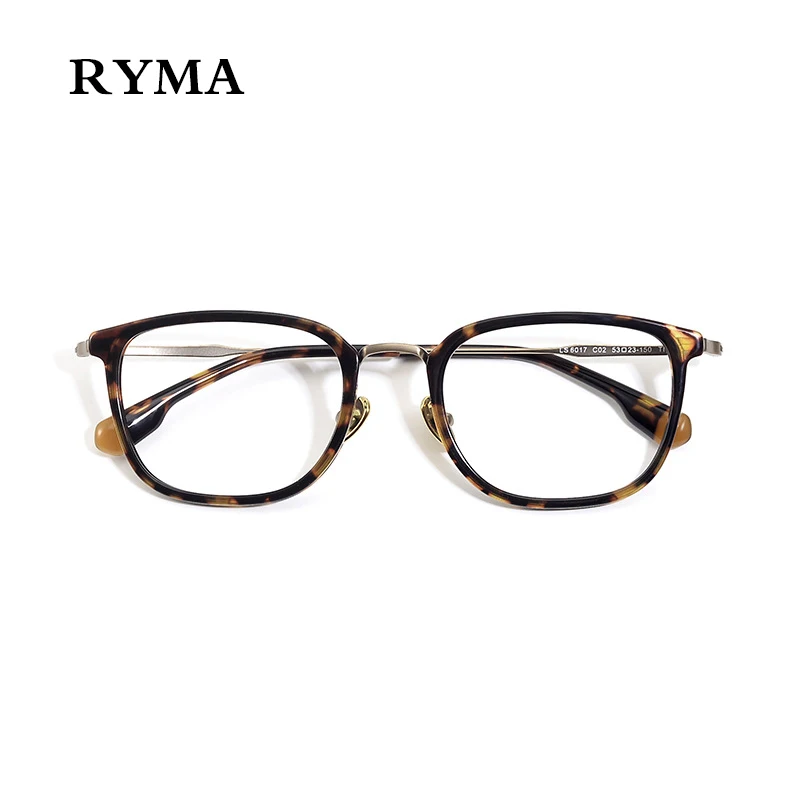 

Acetate Titanium optical eye Glasses Frame for Men 2023 Vintage Square myopia Prescription Eyeglasses Women Spectacles Eyewear