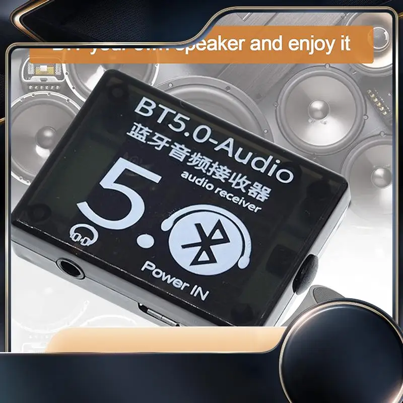 

BT5.0 Audio Receiver+Case+One-To-Two Audio Cable Kit MP3 Bluetooth Decoder Lossless Car Speaker Audio Amplifier Board-N34R