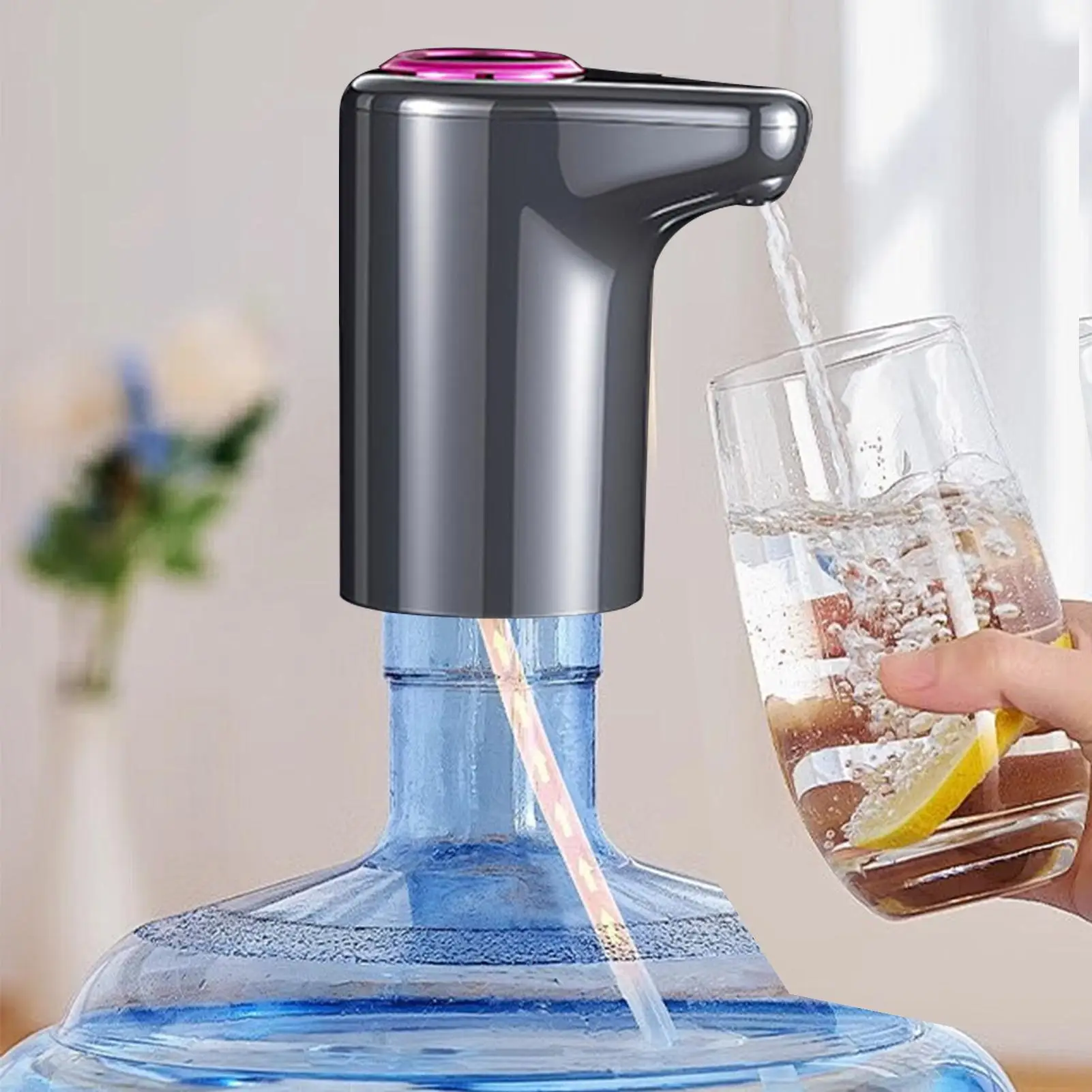 Electric water Dispenser pump automatic intelligent household bottled purified water dispenser USB charging wireless water pump