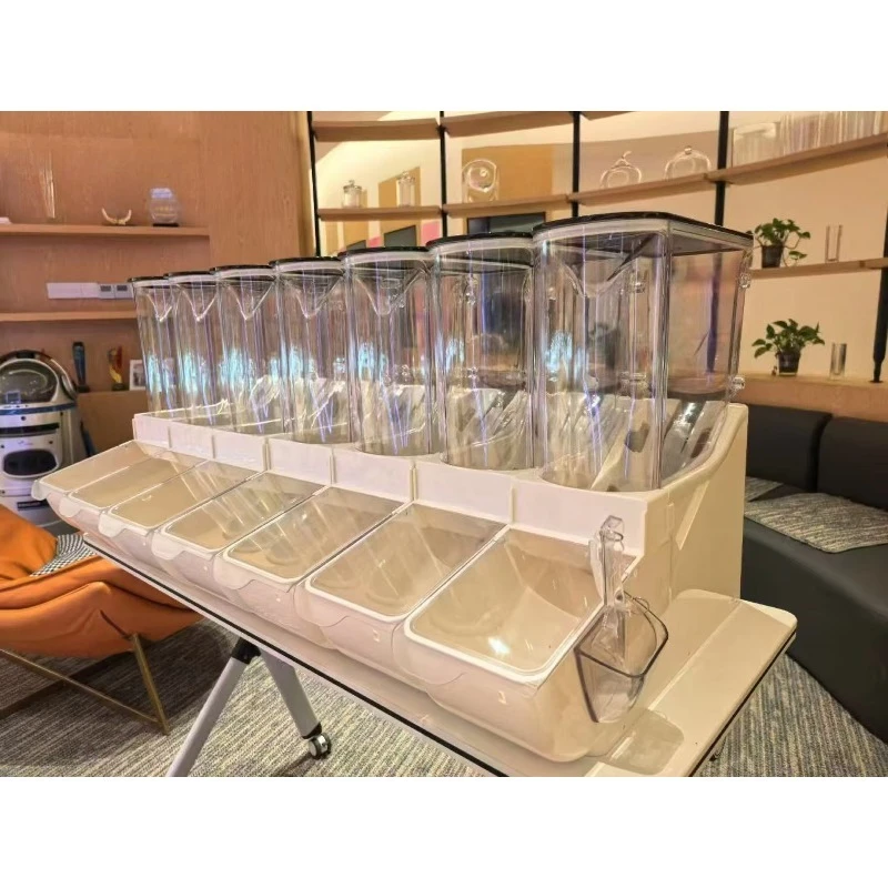 Supermarket newly arrived bulk food storage box food dispenser