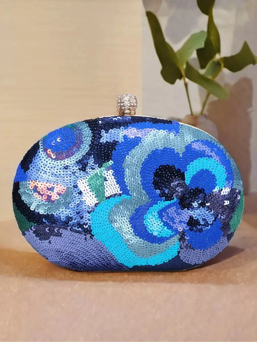 Exquisite Sequins Embedded Crossbody Bag for Women Flash Sequins Evening Handbag High-End Party Banquet Ladies Clutch