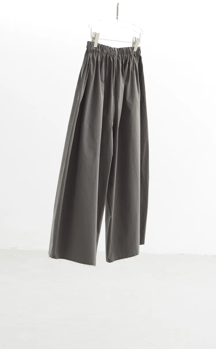 Plus-Size Summer A-Line Women's Wide-Leg Pants, Loose Thin Cropped Pants, Casual Carrot Pants