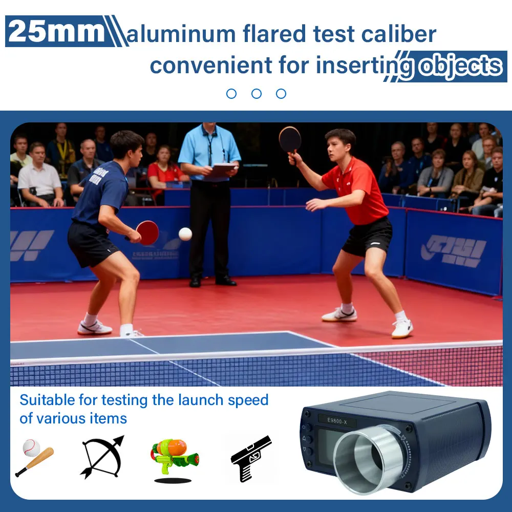 Nowy Chronograf do Pomiaru Prędkości Strzałów Chronograf Strzelecki LCD Chronoskop E9800-X Tester Prędkości