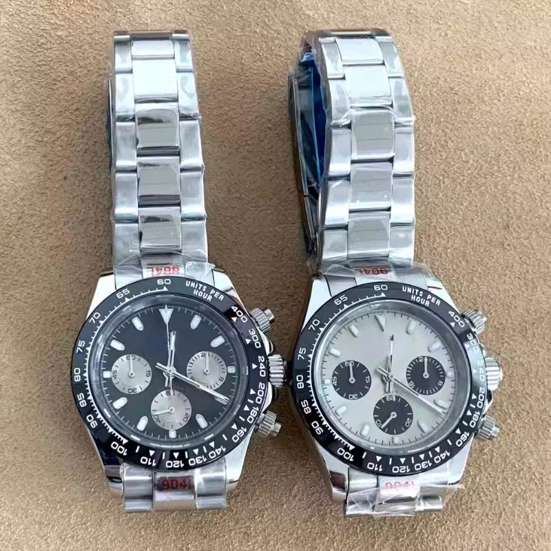 40 mm nieuw gemodificeerd quartz waterdicht horloge precisie staal saffierglas horlogespiegel geschikt voor uurwerk quartz VK63 uurwerk