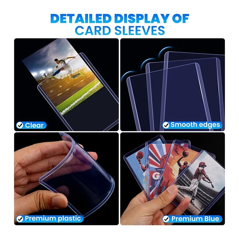 200 Packs Card Sleeves for Cards,Baseball Card Protectors,Trading Card Sleeves for Baseball, Football Cards-A51M