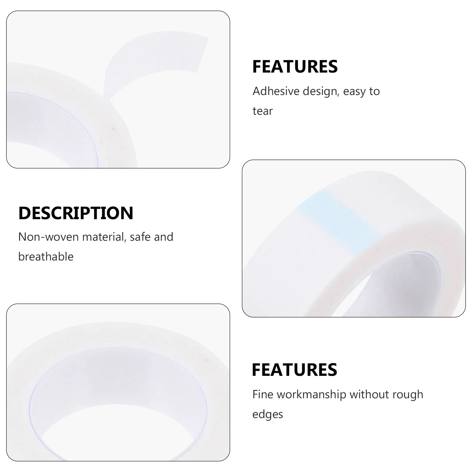 

8pcs Lash Extension Tape Non-Woven Fabric Eyelash Grafting Supplies Eye Skin Isolation Tool Sticky For Professional Individual