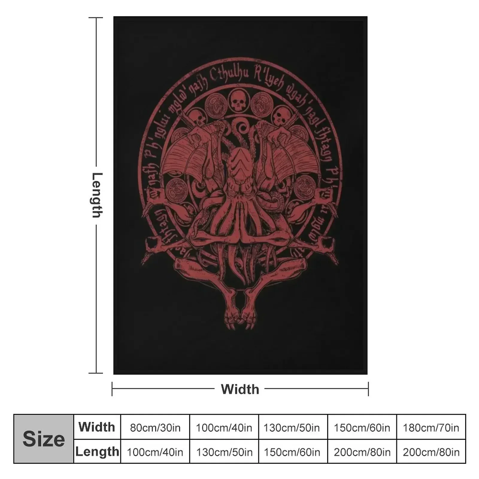 The Idol - Cthulhu Red Variant Throw Blanket Loose Luxury Thicken Furry Blankets