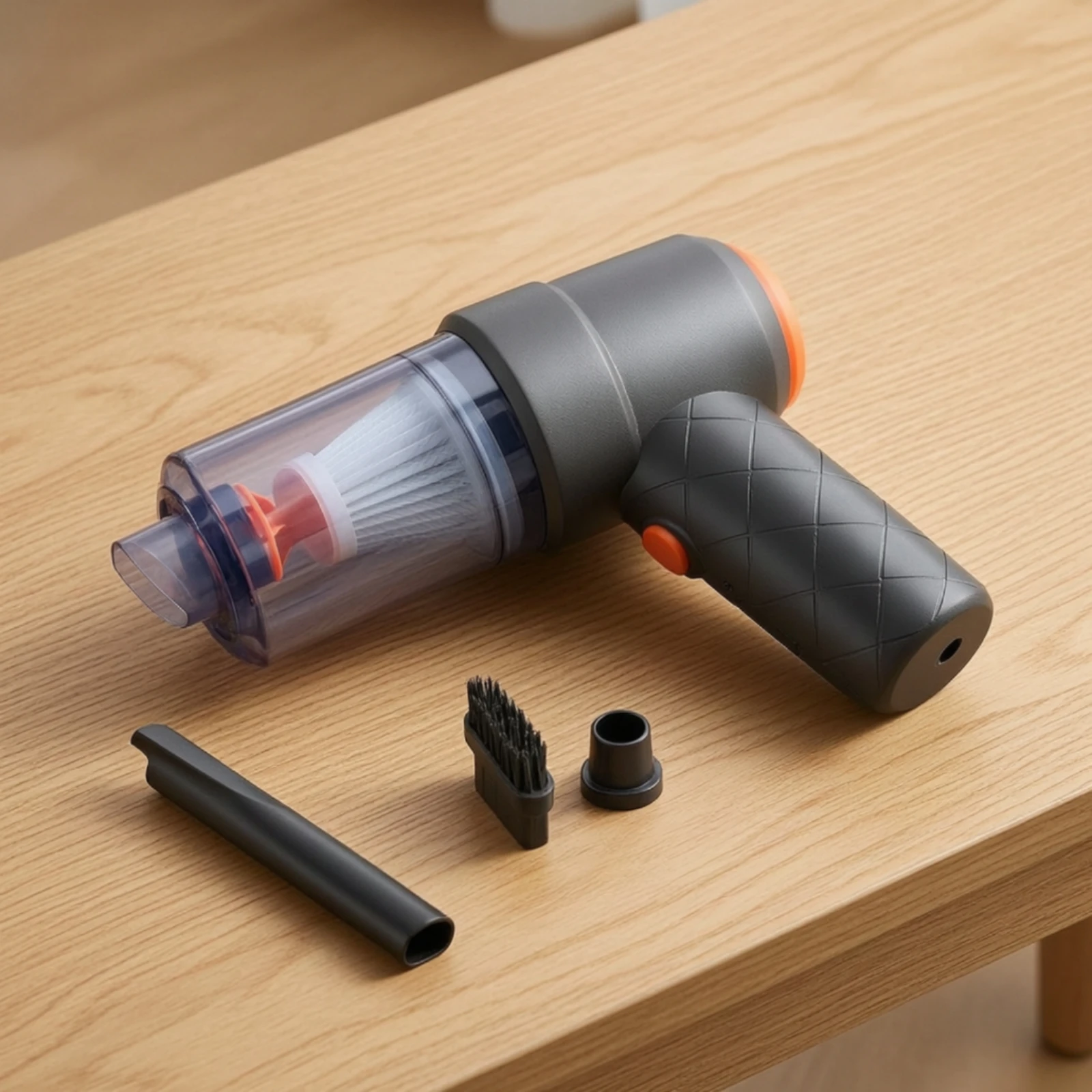 Handheld Car Vacuum Mini Handheld Car Vacuum with Attachments Multifunctional User-Friendly for Drivers, Tight Areas