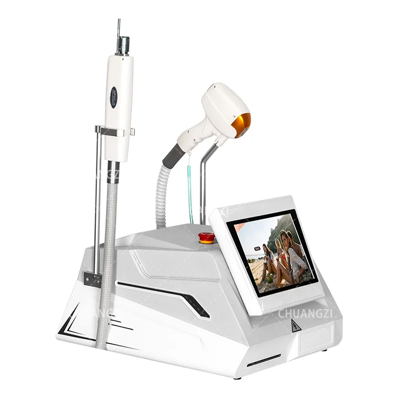 Portable 2 In 1 808 Diode Laser Permanent Painless Hair Removal Switched and Picosecond Laser Tattoo Removal Machine