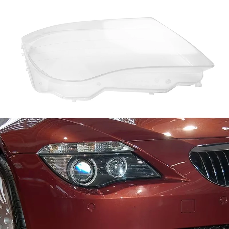 

For BMW 6 Series E63 E64 M6 2004-2007 Car Headlight Cover Headlamp Glass Lens Lamp Shade Shell