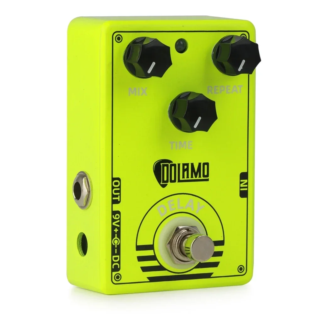 Dolamo D-14 Delay Electric Guitarra Effector Pedal Alloy Casing True Bypass Up to 1 Second Delay Time Guitar Accessories Parts