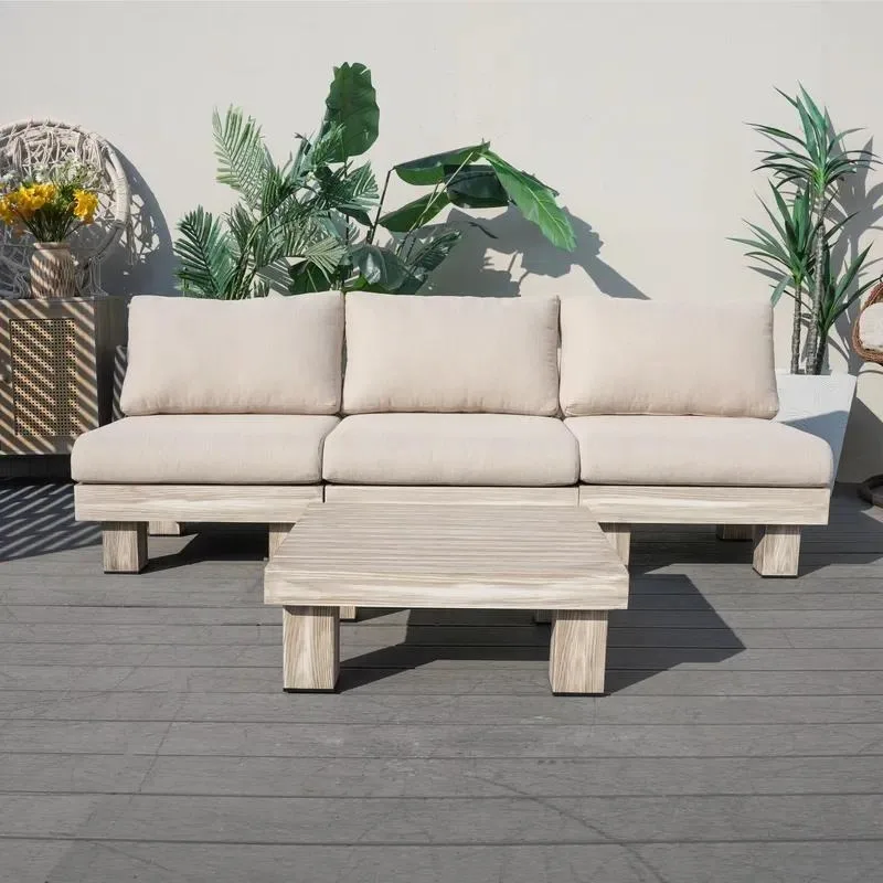 for Modern modular aluminum outdoor sofa set for use in garden gardens and hotels - high-quality weather-resistant outdoor