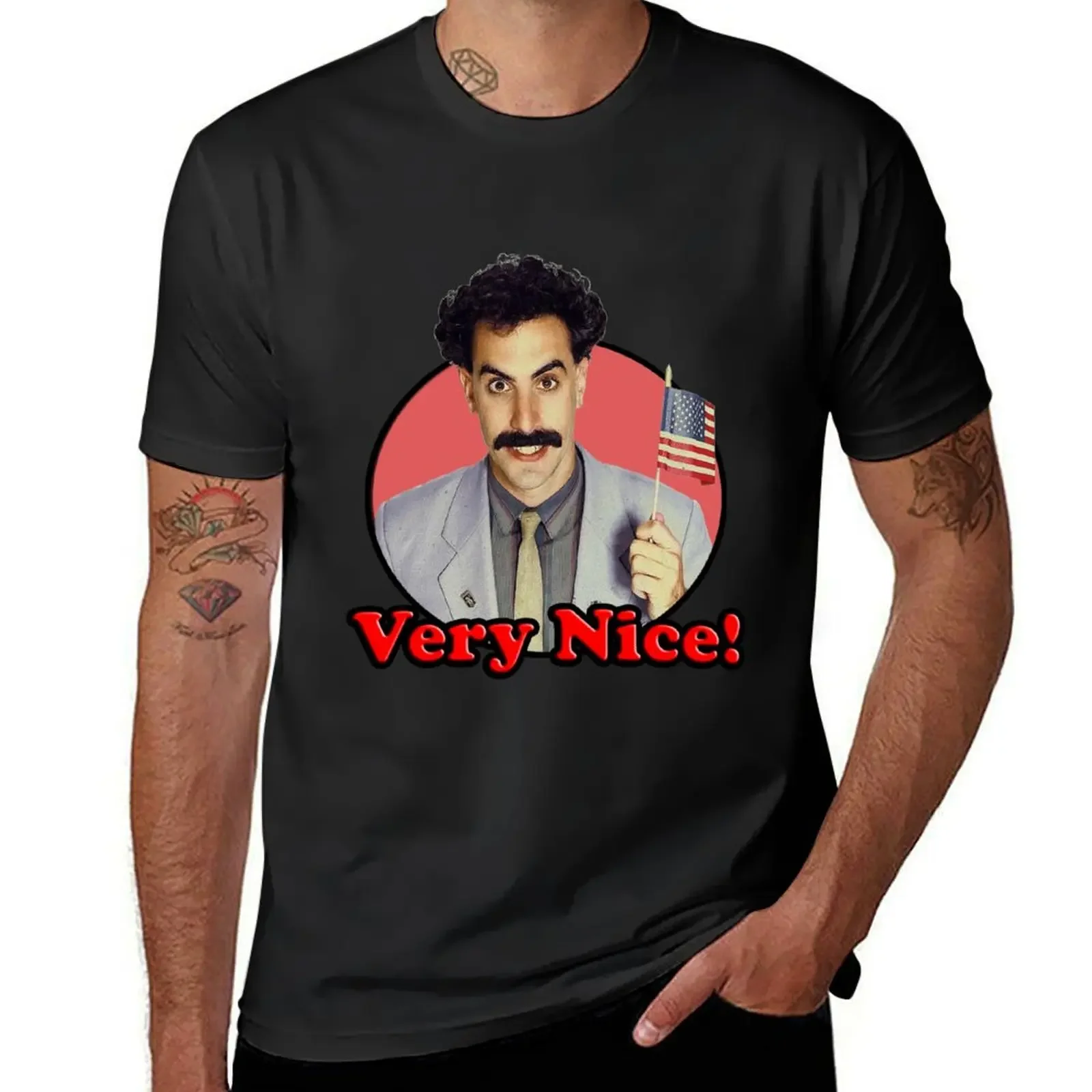 Borat, Very Nice T-Shirt blue archive cotton graphic tees man clothes custom shirt mens t shirts casual stylish