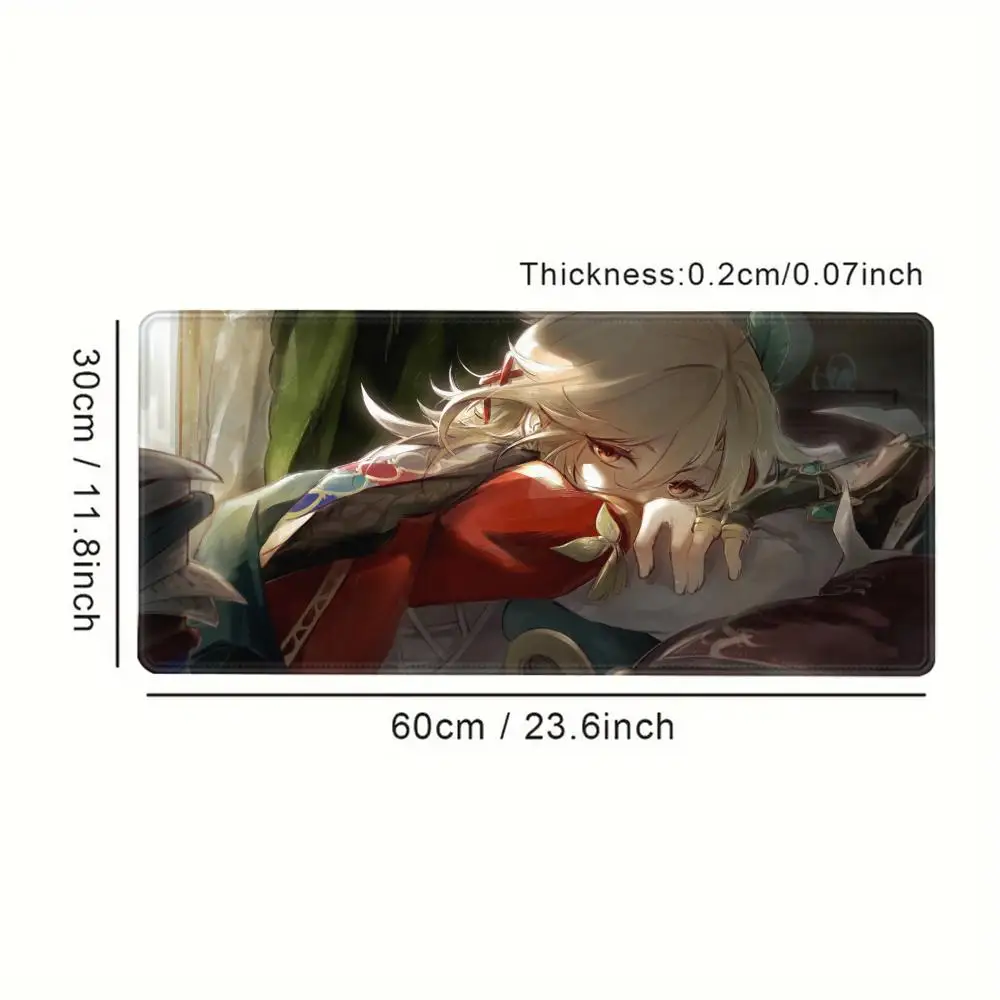 Genshin Impact Kaveh Gaming Mouse Pad Office Gamer Keyboard Mat Non-Slip Ground Mat Large Pc Carpet Mousepad Pc Accessories