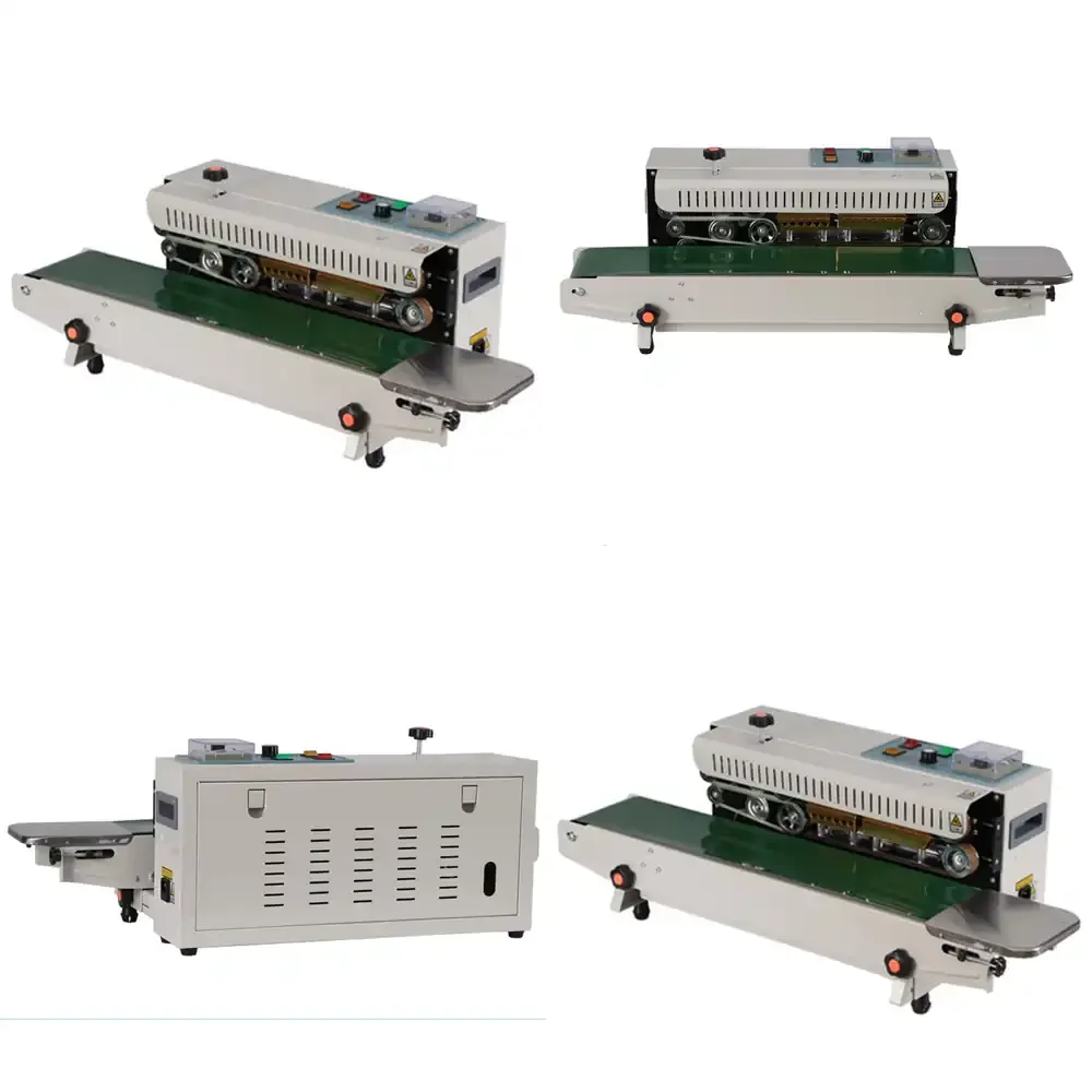 DOVOLL Electric Solid Ink Plastic Bag Sealing Machine Continuous Band Sealer for Beverage Commodity Textiles Foil Film