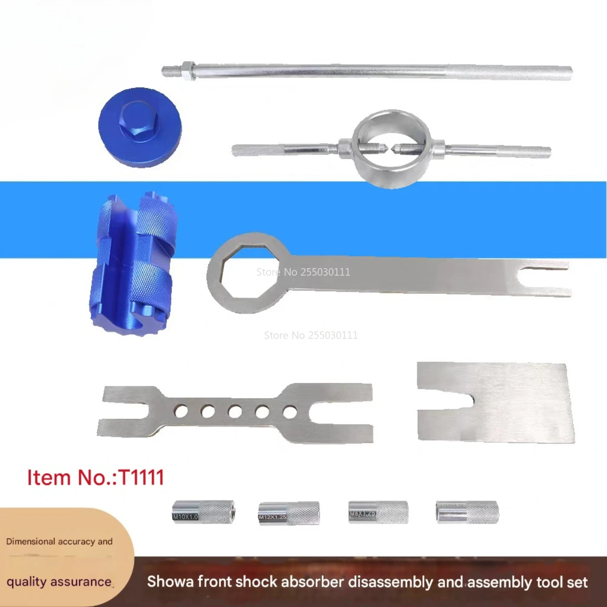 Showa front shock absorber replacement and disassembly tool, motorcycle shock absorber disassembly and assembly tool set