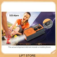 BTLIFE-5000Mah Emergency Solar Power Radio USB Charging Hand Crank Dynamo Flashlight FM AM WB NOAA Weather Radio Power Bank