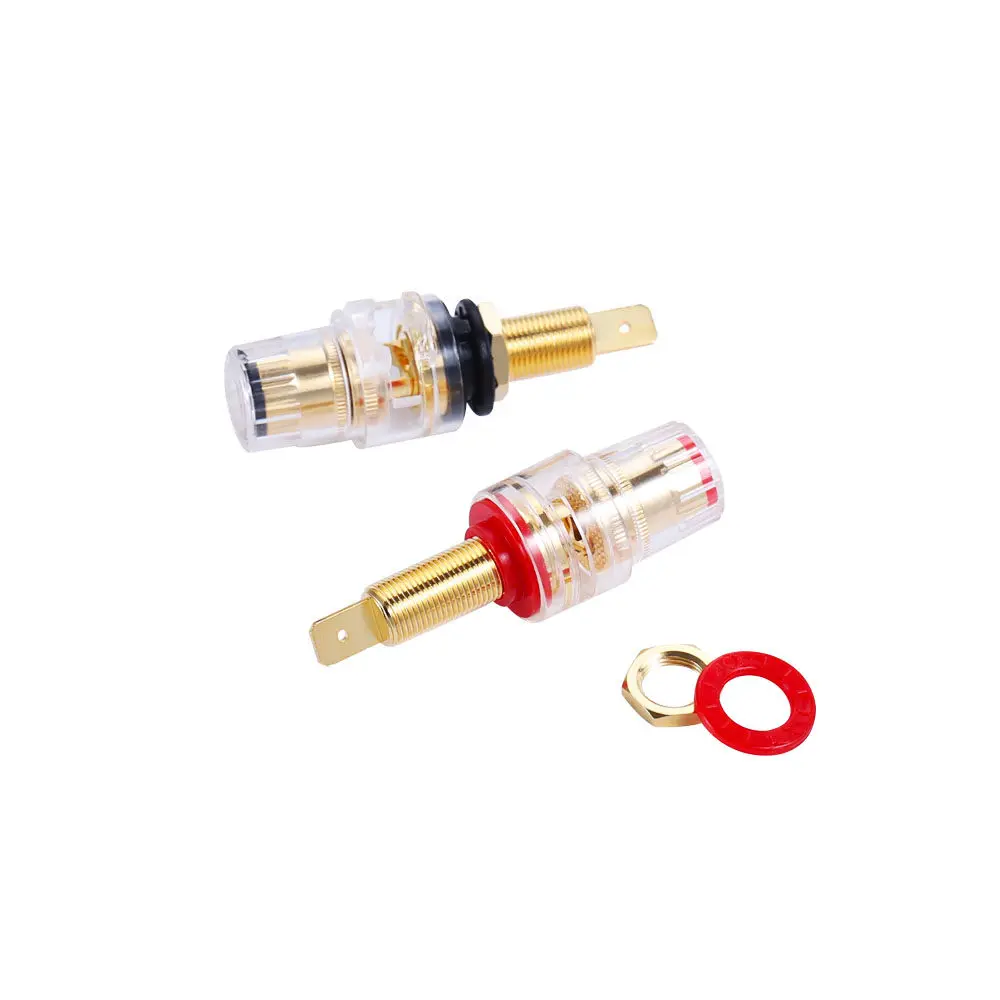 Taiwan AEC Connectors Yatite BI-205BK RDPLG Pure Copper Power Amplifier Speaker Terminal