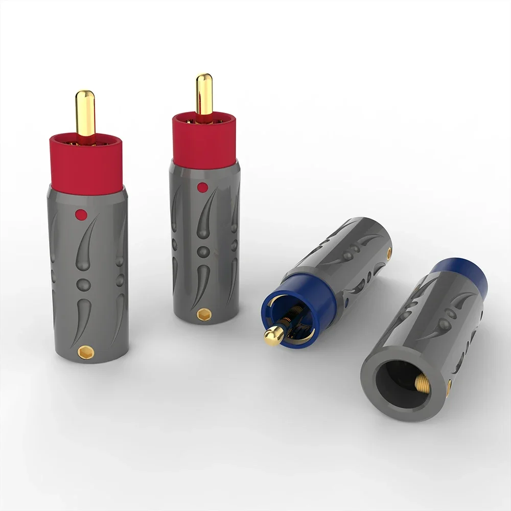 Viborg VR105G Pure Copper Gold plated RCA Pure Copper RCA non-magnetic Gold plated RCA Pure Copper connector