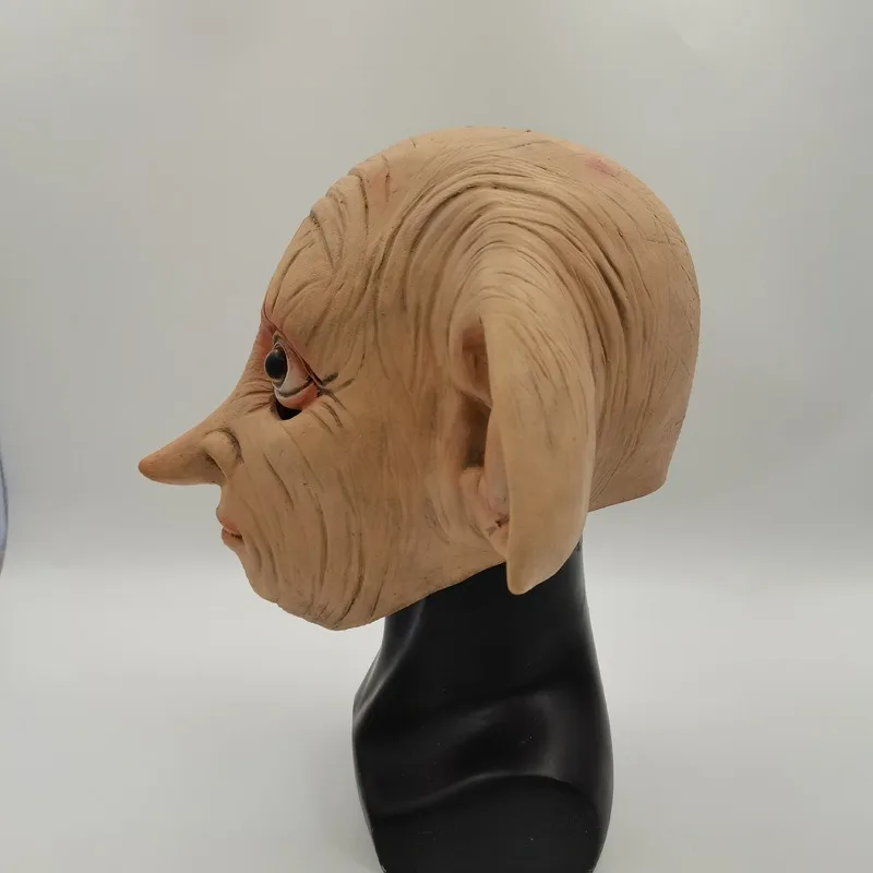 Máscara de Cosplay, elfo mágico, Dobby, máscara de látex, accesorios de vestir para fiesta de Halloween, habitación de terror, Casa Encantada, auriculares de personaje de película de Harry