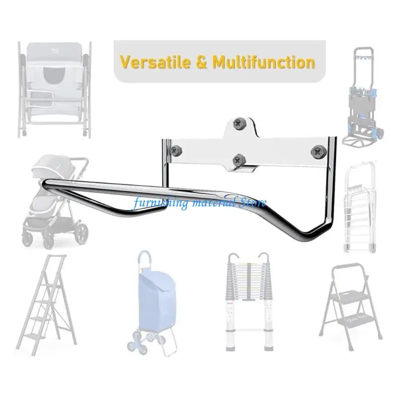 

Y5GD Strong Load Bearing Untarnished Ladder Storage Rack Wall Mounted For Garage Garden Strong Equipment