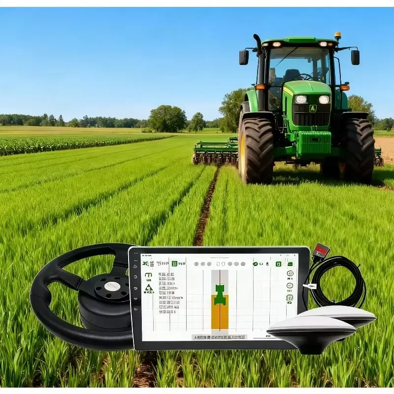 GPS Auto Steering System for Tractor Agricultural Guidance Kit Automatic Driving Navigation Aid Farm Machinery Precision
