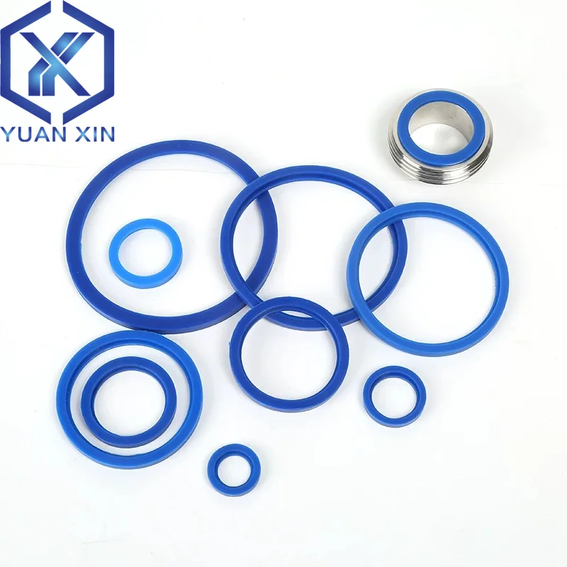 DIN/SMS Sealing Ring Silicone/FKM/EPDM Material Union Seal Ring with O-Ring Inside