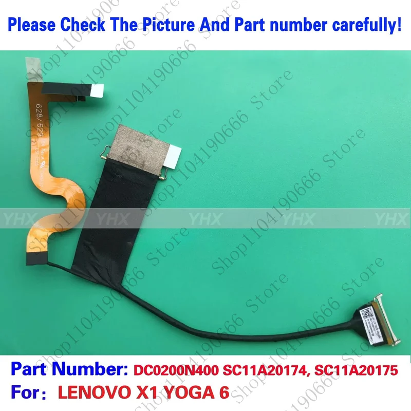 

bd New For LENOVO X1 YOGA 6 WQUXGA 4K TOUCH EDP CABLE 2021 SC11A20174.