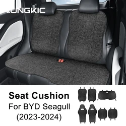 For BYD Dolphin Mini Seagull 2023-2024 Breathable Linen Four Seasons Car Seat Cushion Protect Mat Seat Pad Accessories