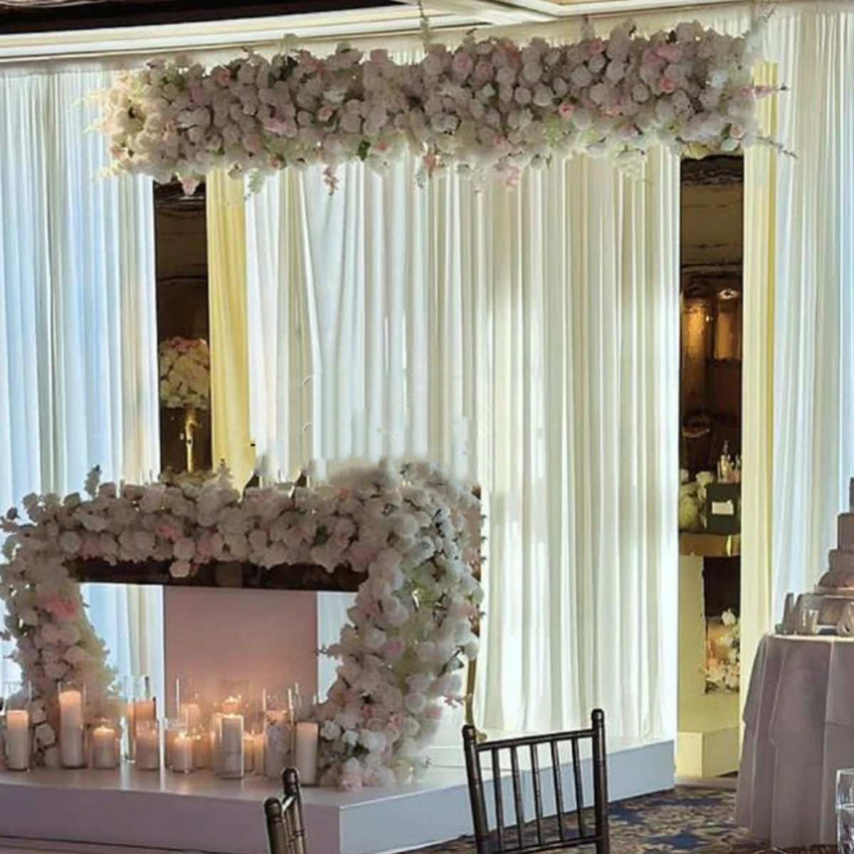 Wedding designs god mirror wedding arch back drop wedding stage backdrop stand event decoration equipment