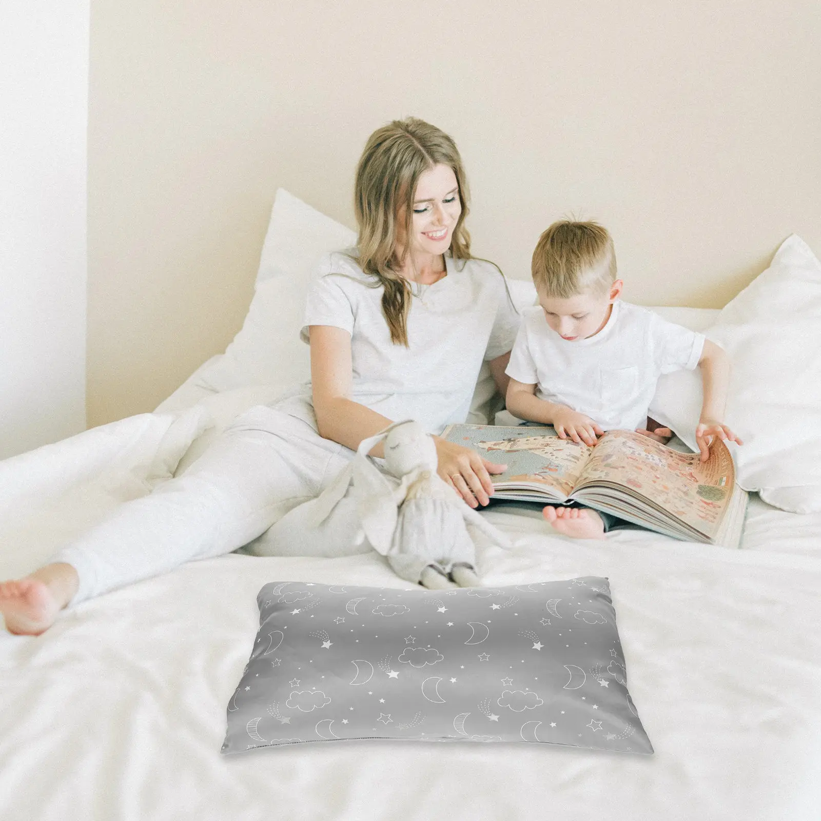 

Милая мультяшная детская наволочка, маленькая, дорожная, мягкая, дышащая, с застежкой-конвертом, машинная стирка, для дома и путешествий