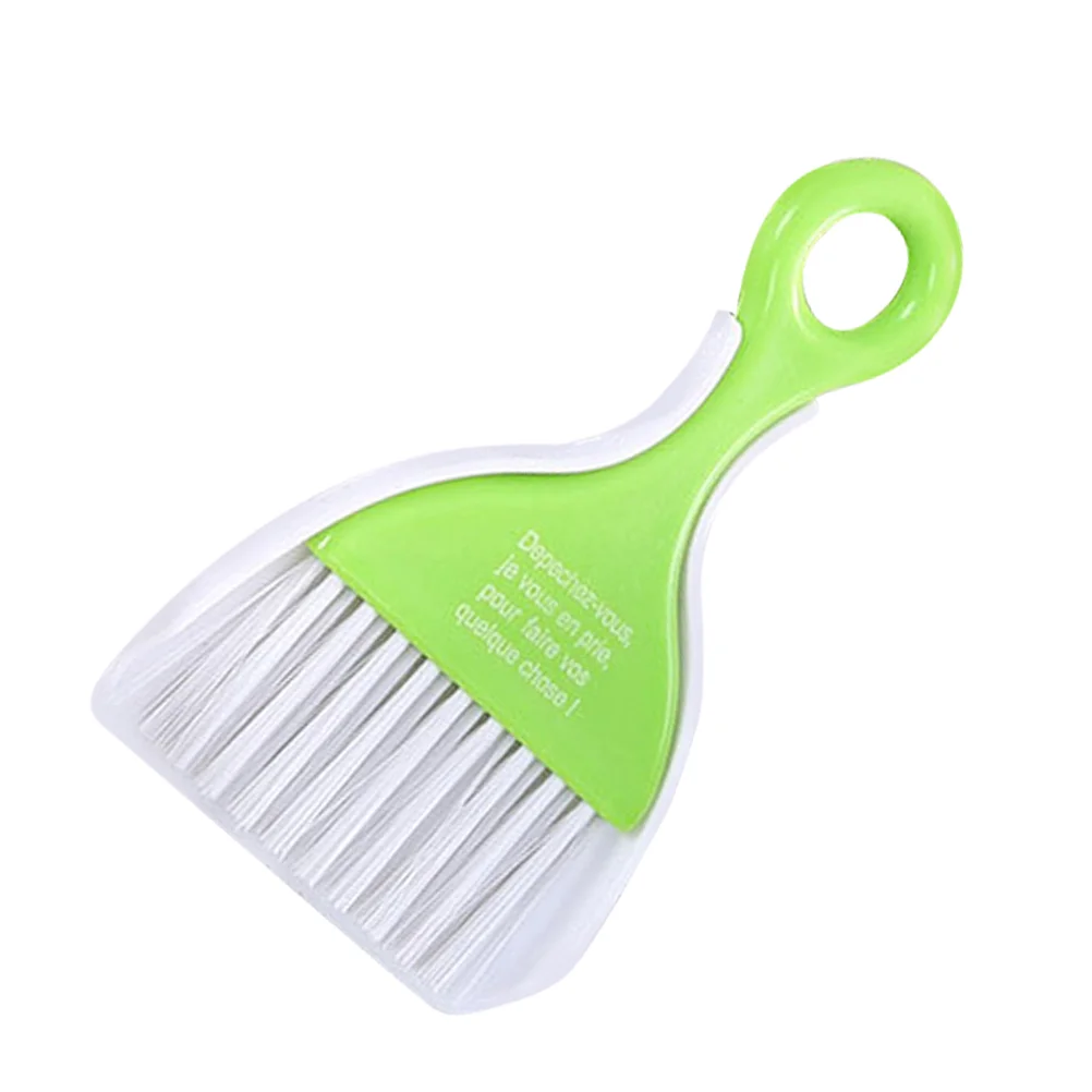 Small Desktop Sweeper Cleaning Brush Small Broom Dustpan Set (Random Color)