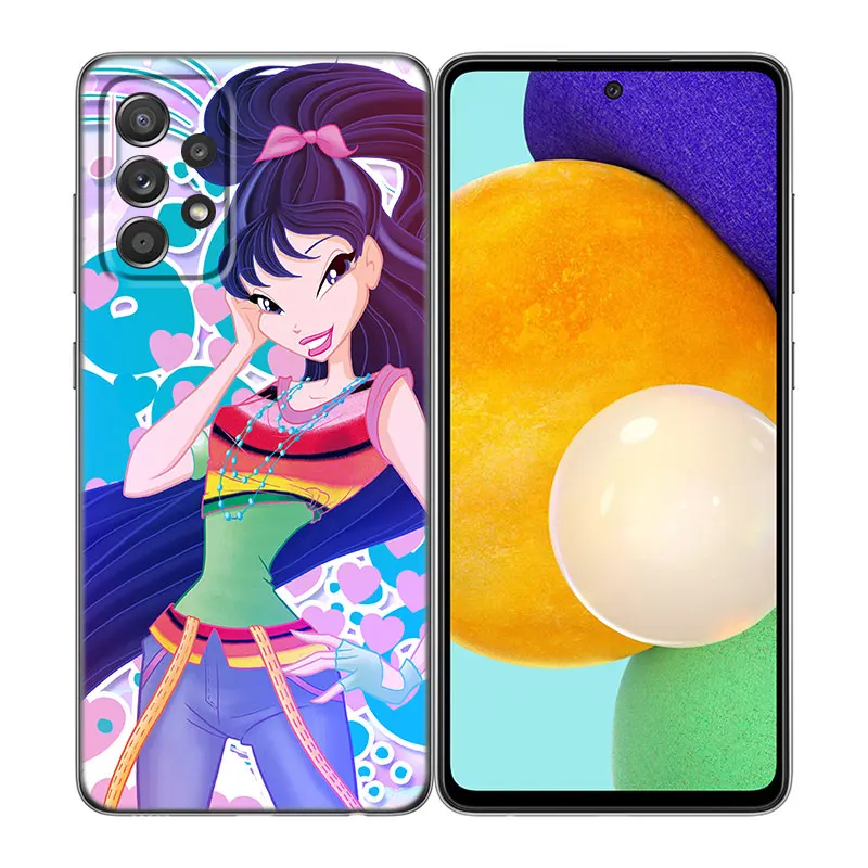 Girl W-Winx Clubs Phone Case For Samsung A13 A22 A24 A32 A14 A23 A25 A34 A52S A53 A54 A73 5G A11 A12 A15 A31 A33 A50 A51 A70 A72