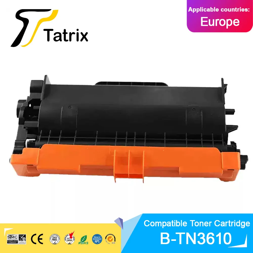 Tatrix TN3610 Compatible Black Laser Toner Cartridge for Brother HL-L6210DW/L6410DN/L6415DN MFC-L5715DN/L6710DW/L6910DN/L6915DN