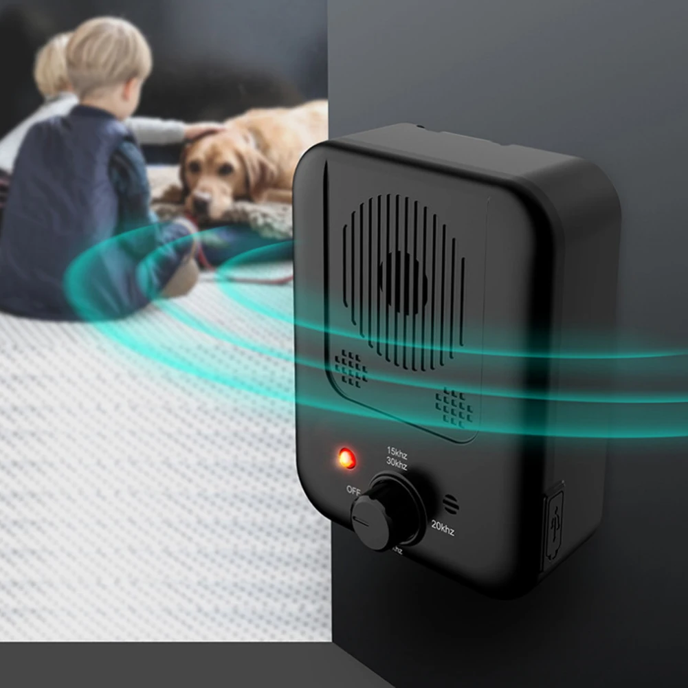 Ultrasonic Stopper Bark Dog Repeller Pet Training Stop Barking Anti Noise Device Stop Barking Sound Trainer Tools Pet Supplies