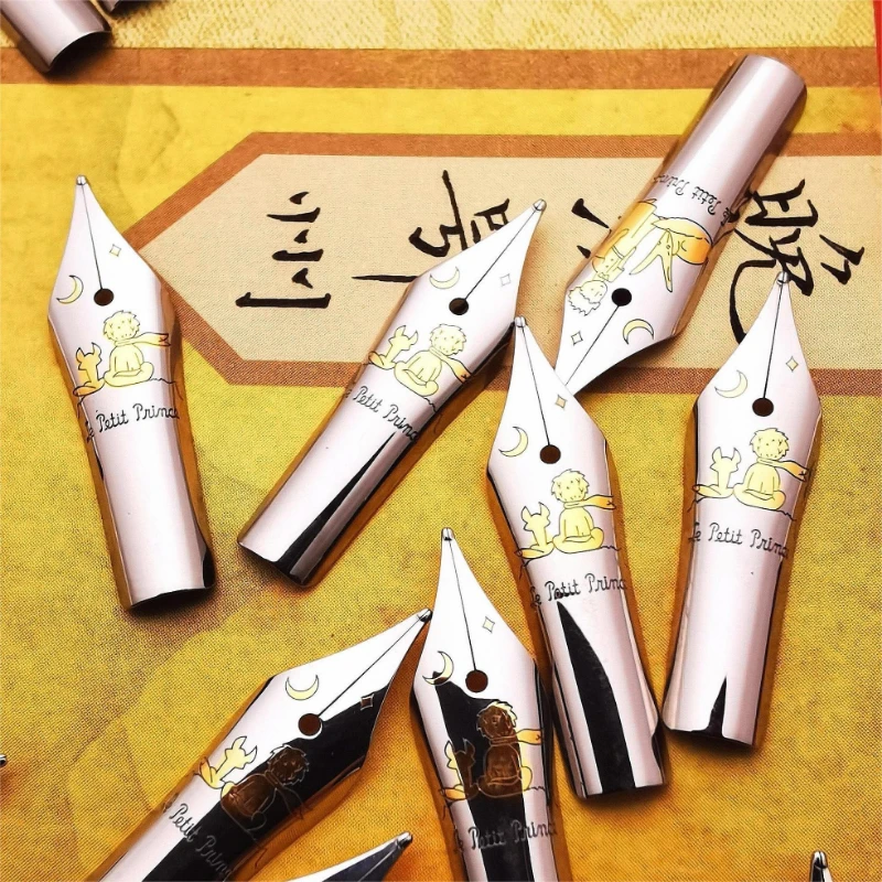 Little Prince Fountain ปากกาเคล็ดลับ 26 มม.F 0.5mm Nib Tip มือขัดใบมีดสํานักงานผู้ใหญ่นักเรียนการประดิษฐ์ตัวอักษร