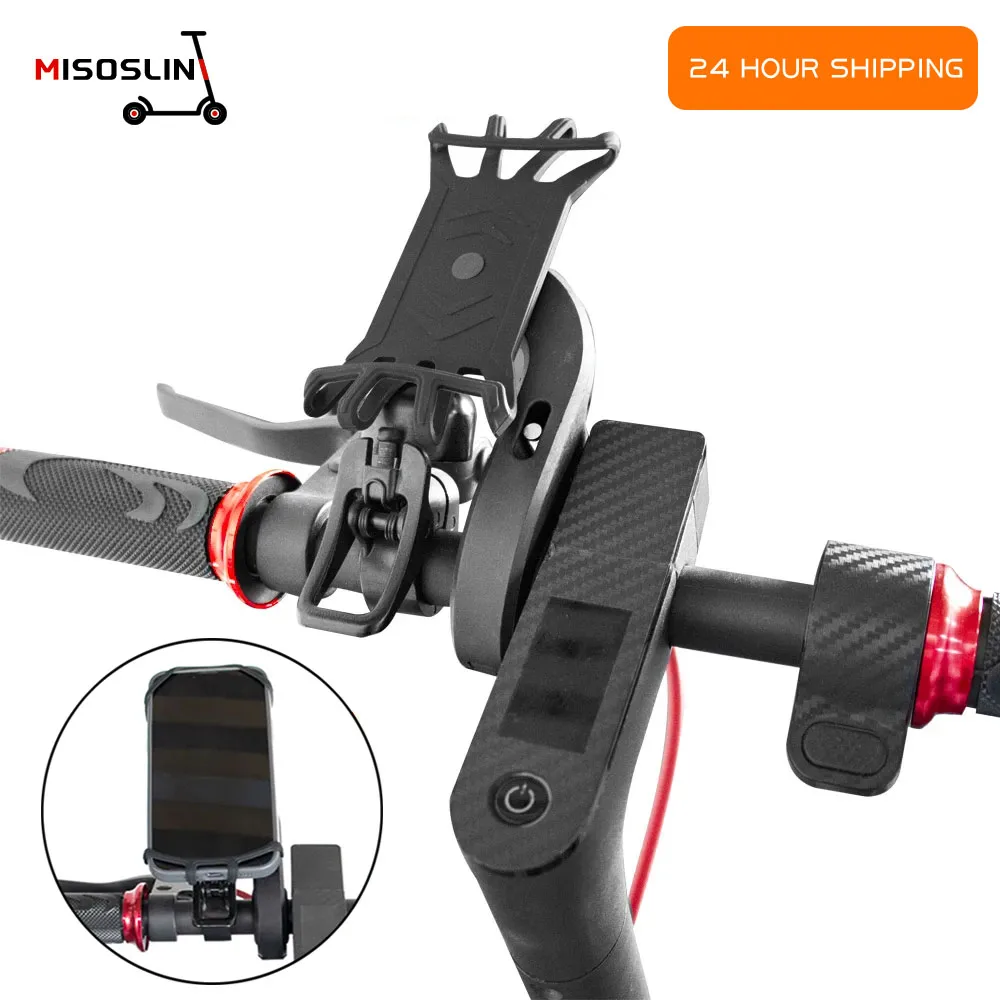 360 Rotation Adjustable Phone Holder Stand For Xiaomi M365 Pro Pro2 1S Electric Scooter Anti-Slip Mobile Phone Bracket Accessory